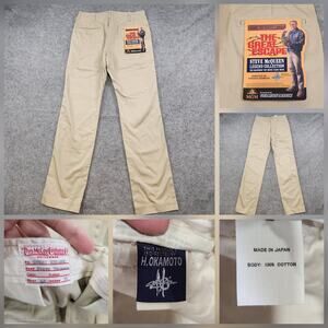 VTG Toys McCoy‎ Steve McQueen The Great Escape Pants Mens 32x31 Japan V. Hilts